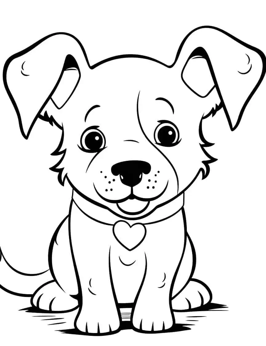 75 páginas para colorear de perros: hojas para imprimir gratis