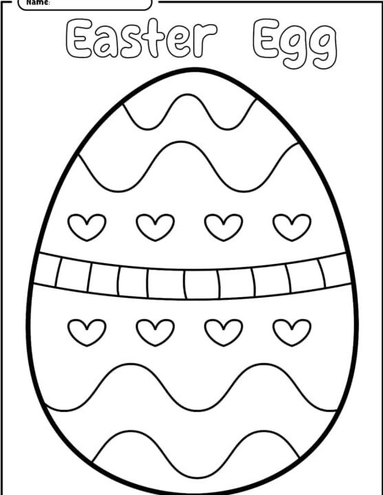 23 páginas para colorear de huevos de Pascua gratis